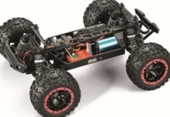 Blackzon - Rc Monster Truck Bil - Slyder Mt Turbo 1/16 4Wd 2S - Rød