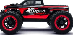 Blackzon - Rc Monster Truck Bil - Slyder Mt Turbo 1/16 4Wd 2S - Rød
