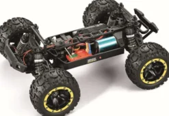 Blackzon - Rc Monster Truck Bil - Slyder Mt Turbo 1/16 4Wd 2S - Gul