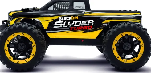 Blackzon - Rc Monster Truck Bil - Slyder Mt Turbo 1/16 4Wd 2S - Gul