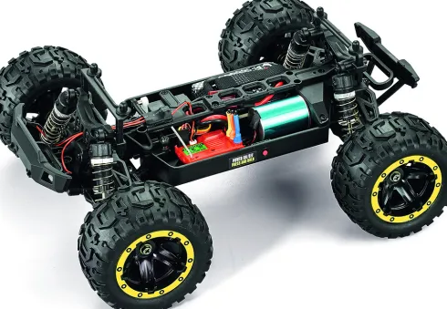 Blackzon - Rc Monster Truck Bil - Slyder Mt Turbo 1/16 4Wd 2S - Gul