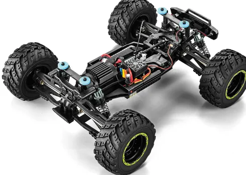 Blackzon - Rc Monster Truck Bil - Smyter Mt Turbo 1/12 4Wd 3S - Grøn