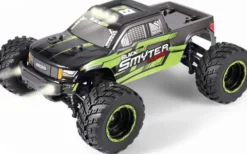 Blackzon - Rc Monster Truck Bil - Smyter Mt Turbo 1/12 4Wd 3S - Grøn