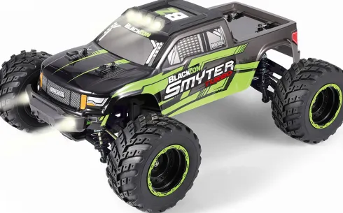 Blackzon - Rc Monster Truck Bil - Smyter Mt Turbo 1/12 4Wd 3S - Grøn