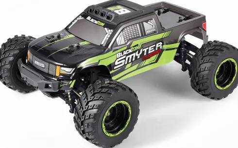 Blackzon - Rc Monster Truck Bil - Smyter Mt Turbo 1/12 4Wd 3S - Grøn