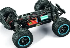 Blackzon - Rc Monster Truck Bil - Slyder Mt Turbo 1/16 4Wd 2S - Blå