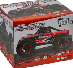 Blackzon - Rc Monster Truck Bil - Spryte Mt 1/20 4Wd - Rød