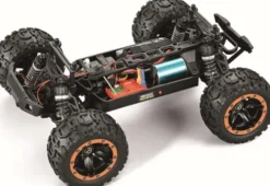 Blackzon - Rc Monster Truck Bil - Slyder Mt Turbo 1/16 4Wd 2S - Orange