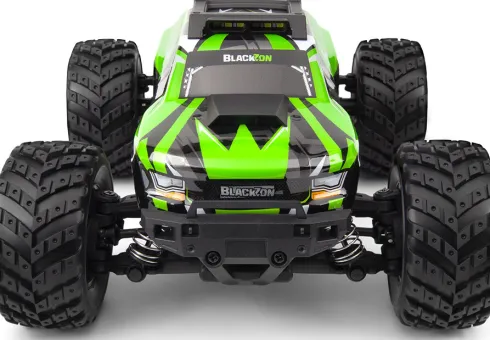 Blackzon - Rc Monster Truck Bil - Spryte Mt 1/20 4Wd - Grøn