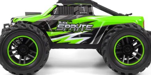 Blackzon - Rc Monster Truck Bil - Spryte Mt 1/20 4Wd - Grøn
