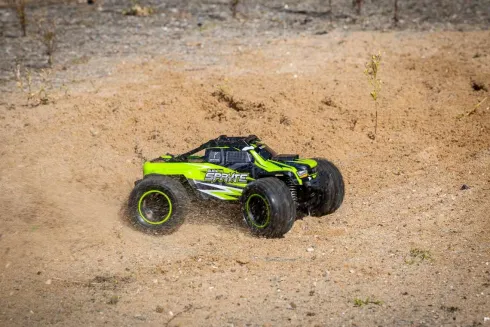 Blackzon - Rc Monster Truck Bil - Spryte Mt 1/20 4Wd - Grøn