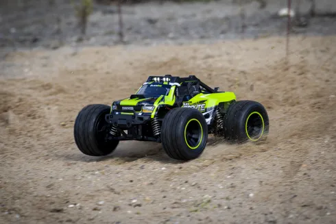 Blackzon - Rc Monster Truck Bil - Spryte Mt 1/20 4Wd - Grøn