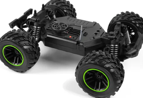 Blackzon - Rc Monster Truck Bil - Spryte Mt 1/20 4Wd - Grøn