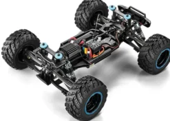 Blackzon - Rc Monster Truck Bil - Smyter Mt Turbo 1/12 4Wd 3S - Blå