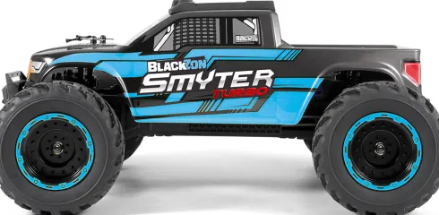 Blackzon - Rc Monster Truck Bil - Smyter Mt Turbo 1/12 4Wd 3S - Blå