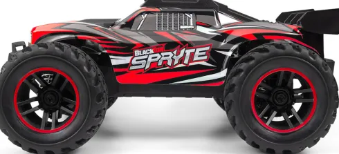 Blackzon - Rc Stadium Truck Bil - Spryte St 1/20 4Wd - Rød