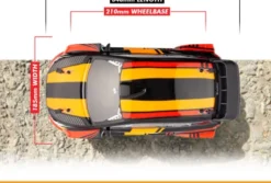 Blackzon - Vyper Rx Turbo 4Wd 2S R/C Car - Rød Orange - 1:16 - 540283