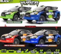 Blackzon - Vyper Rx 4Wd R/C Car - Samlet - Grøn - 1:16 - 540281