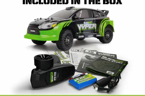 Blackzon - Vyper Rx 4Wd R/C Car - Samlet - Grøn - 1:16 - 540281