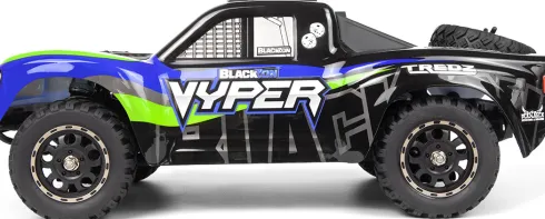 Blackzon - Vyper Sc 4Wd Rtr - 1/16 - Rc Bil - Blå Grøn