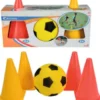 Blød Gul Fodbold Og Keglesæt - Simba Toys