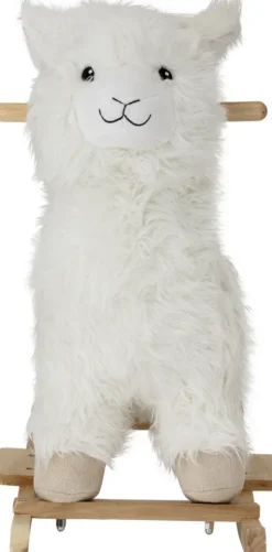 Bloomingville Mini - Kinto Gyngehest - Lama - Hvid - Polyester