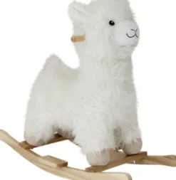 Bloomingville Mini - Kinto Gyngehest - Lama - Hvid - Polyester