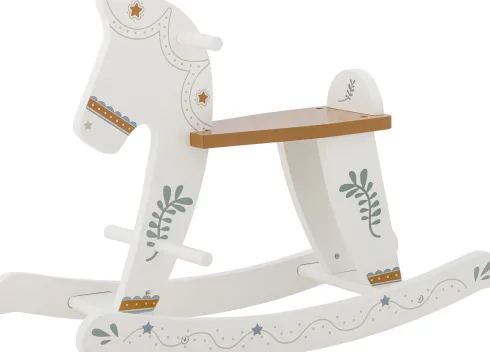 Bloomingville Mini - Ruddy Gyngehest - Hest - Hvid - Mdf