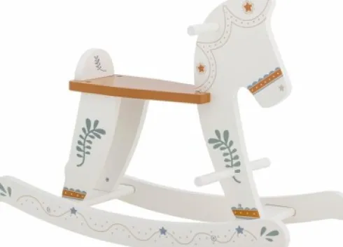Bloomingville Mini - Ruddy Gyngehest - Hest - Hvid - Mdf