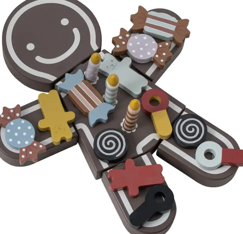 Bloomingville Mini - Tala - Legemad Kage - Brun - Mdf - 16 Dele