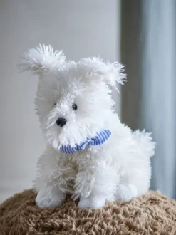 Bloomingville Mini - Tito Bamse - Hund - Hvid - Polyester