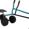 Blue Excavator With Wheels