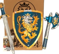 Blue Noble Knight Set - Sword, Shield & Axe