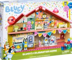 Bluey - Bluey's Fødselsdagsfest Hus Med Tilbehør