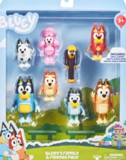 Bluey Figurer - Sæt Med 8 Stk