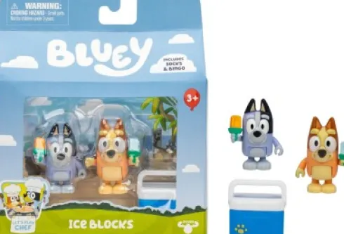 Bluey - Ice Blocks - Socks Og Bingo - 2 Figurer