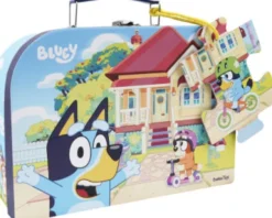 Bluey - Kuffert Med Puslespil