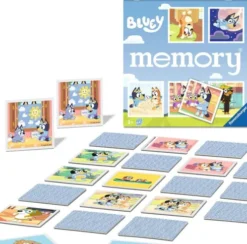 Bluey Memory Vendespil - 64 Kort - Ravensburger