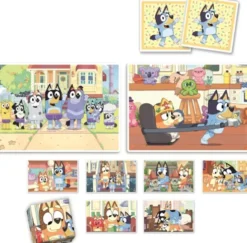 Bluey Puslespil Og Vendespil - Edukit 4-I-1 - Clementoni