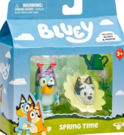 Bluey - Spring Time - Bluey Og Muffin - 2 Figurer