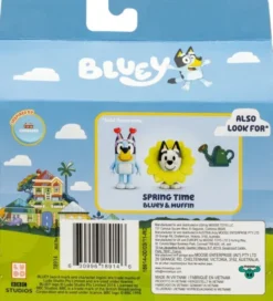 Bluey - Spring Time - Bluey Og Muffin - 2 Figurer