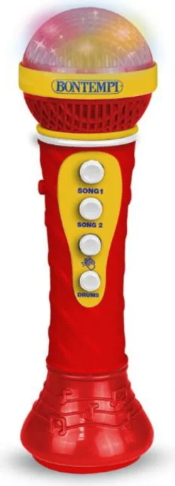 Bontempi - Karaoke Mikrofon Med Lyseffekt Og 16 Sange