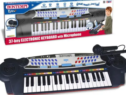 Bontempi - Keyboard Sæt Med Mikrofon Til Børn - Lyde Og Rytmer