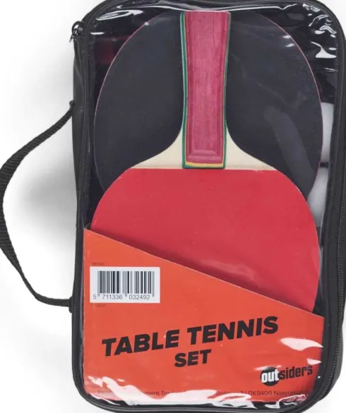 Bordtennis Sæt Til Spisebord - Bat, Bolde + Net - Outsiders