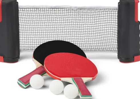 Bordtennis Sæt Til Spisebord - Bat, Bolde + Net - Outsiders