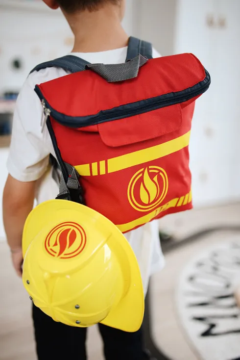 Brandmandssæt Til Børn - Rygsæk Med Udstyr - Small Foot