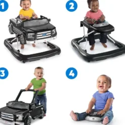 Bright Starts - Gåvogn - 4-I-1 Ford F-150 - Sort