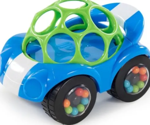 Bright Starts - Legetøjsbil, Rattle & Roll Buggie?, Blå - Bs-81559