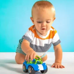 Bright Starts - Legetøjsbil, Rattle & Roll Buggie?, Blå - Bs-81559