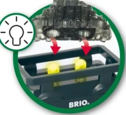 Brio - Guld Togvogn Med Lys - 33896